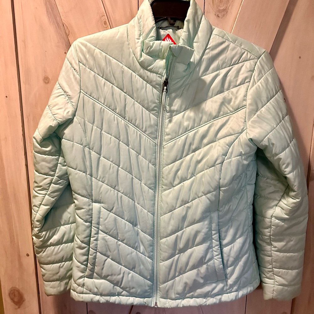 Columbia mint green winter coat size L